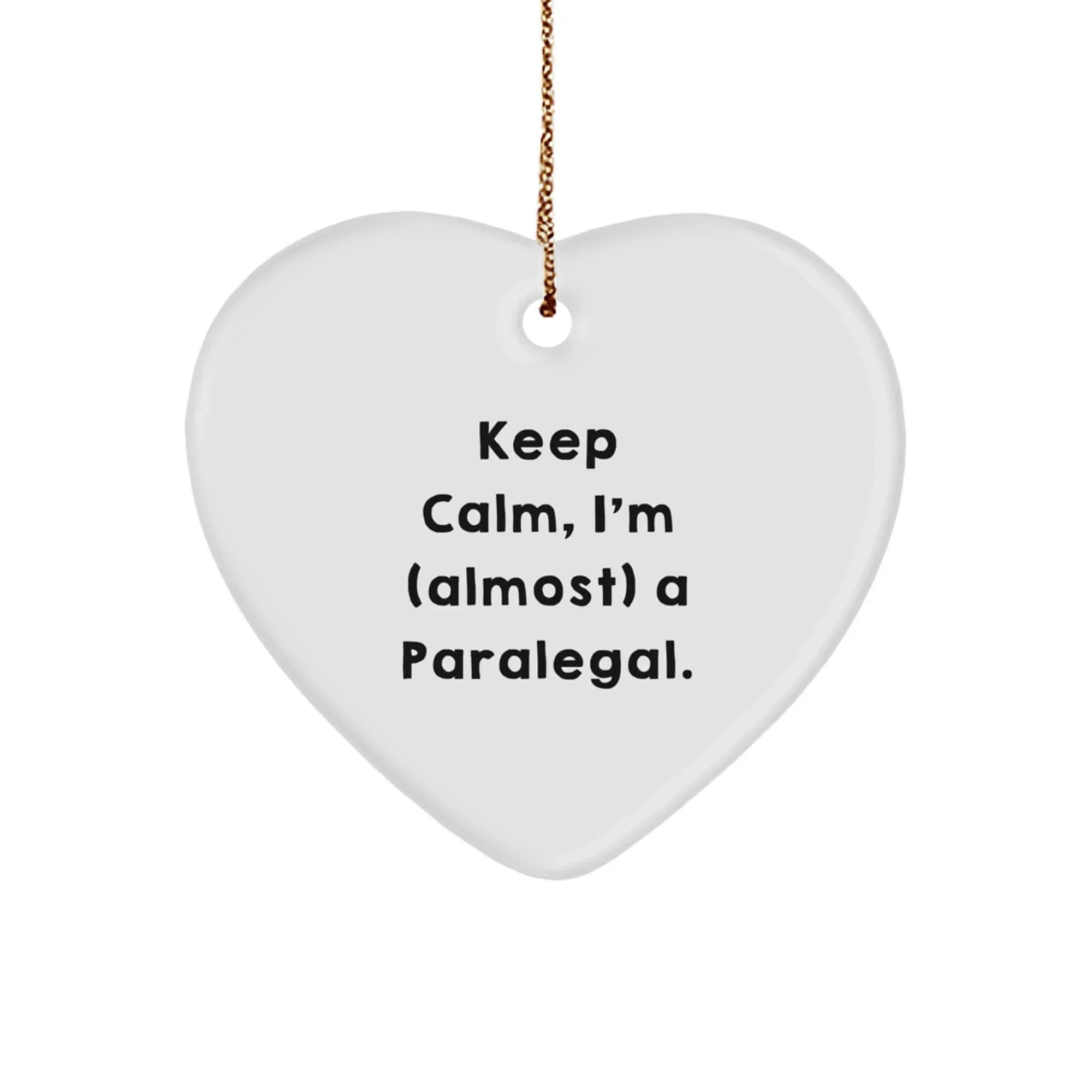 Funny Paralegal Heart Ornament Gifts from Friends and Family for Paralegal Christmas Unique Present