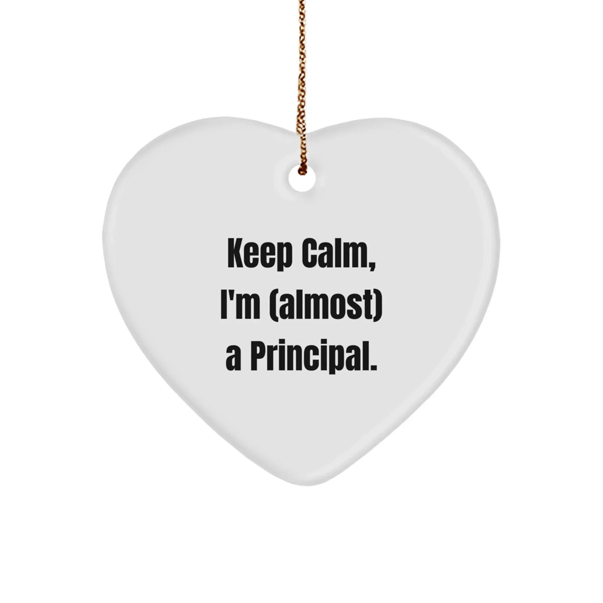 Funny Principal Heart Ornament Gifts from Friends and Family for Christmas Principal