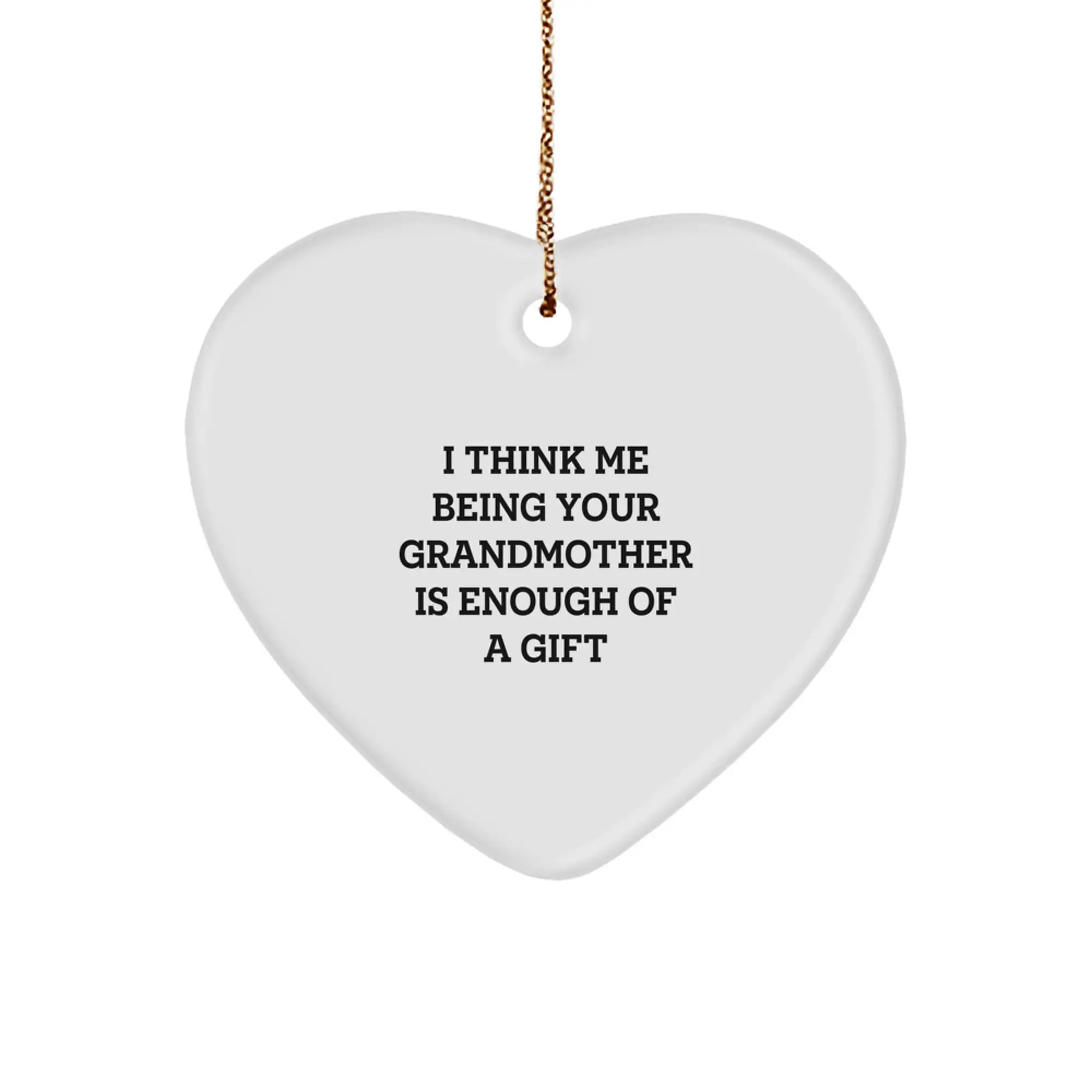 Christmas Ornament Gift Sweet Sentiment From Grandmother - Favorite - Image 1