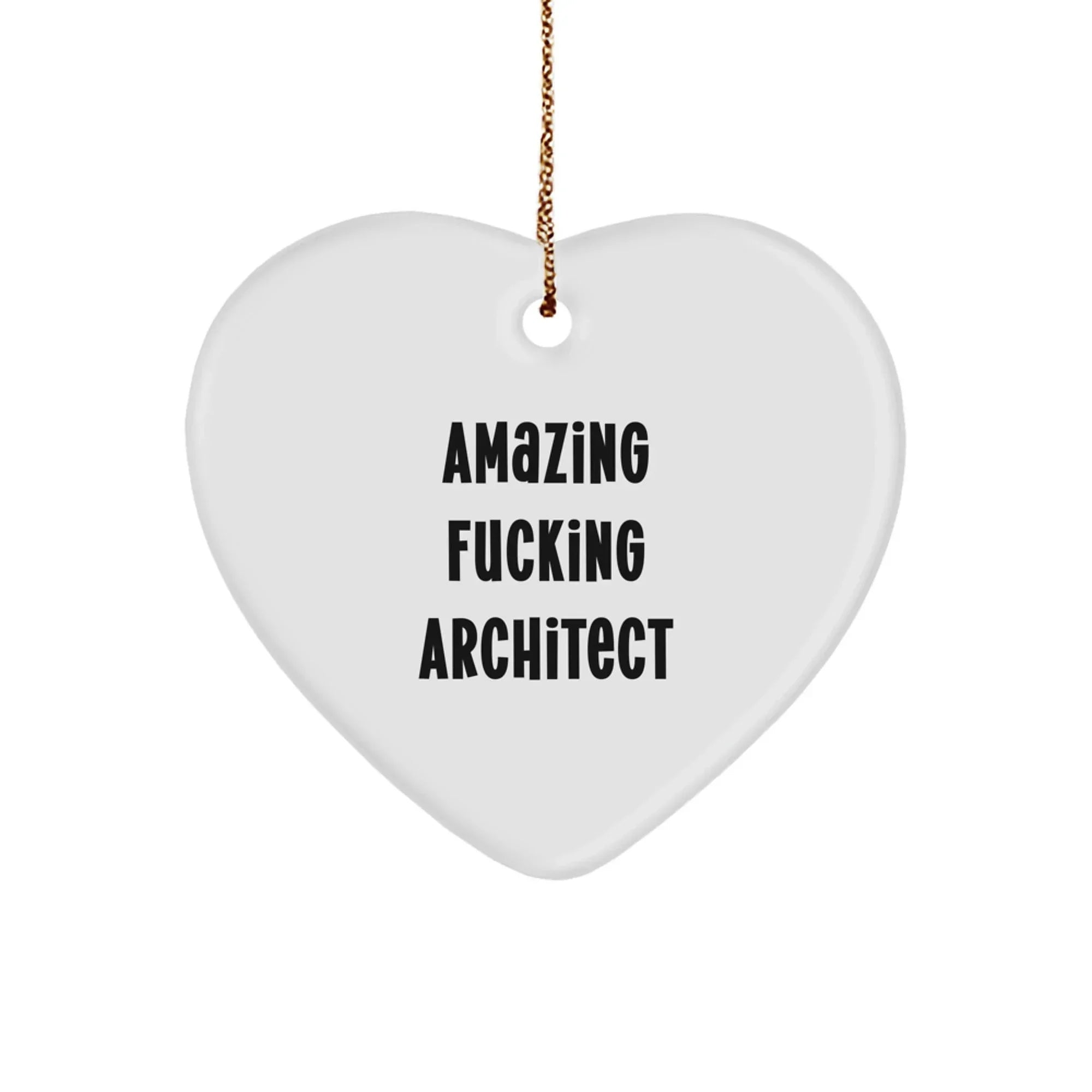 Amazing Funny Architect Gifts from Men for Architect Heart Ornament Christmas Unique Decorations