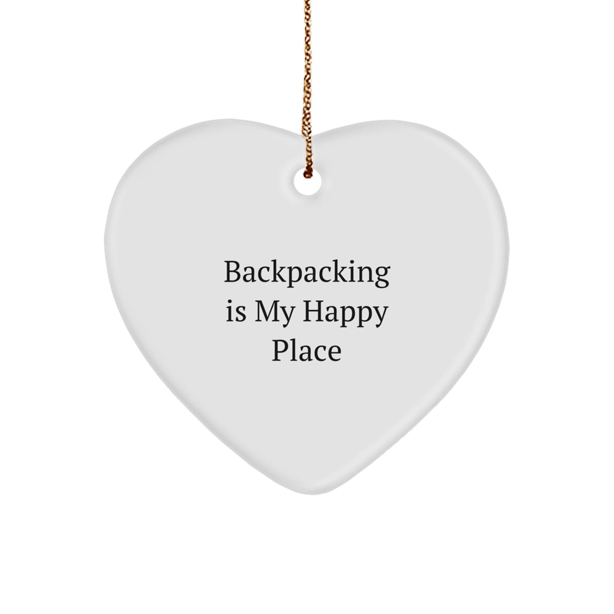 Cheerful Backpacking Christmas Ornament Gift for Friends - Novelty - Image 1