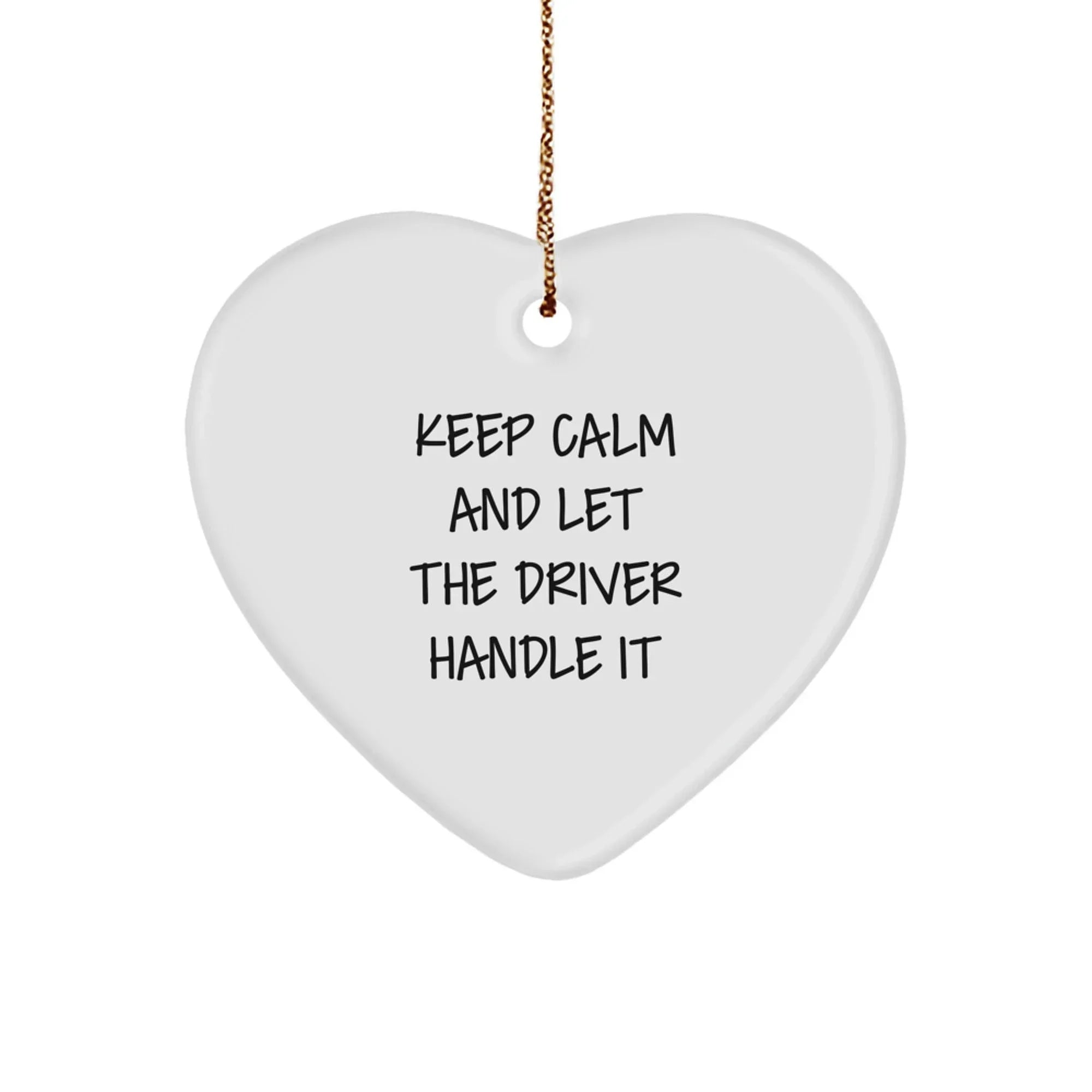 Funny Driver Heart Ornament Gifts from Men to Driver Friends for Christmas Unique Presents