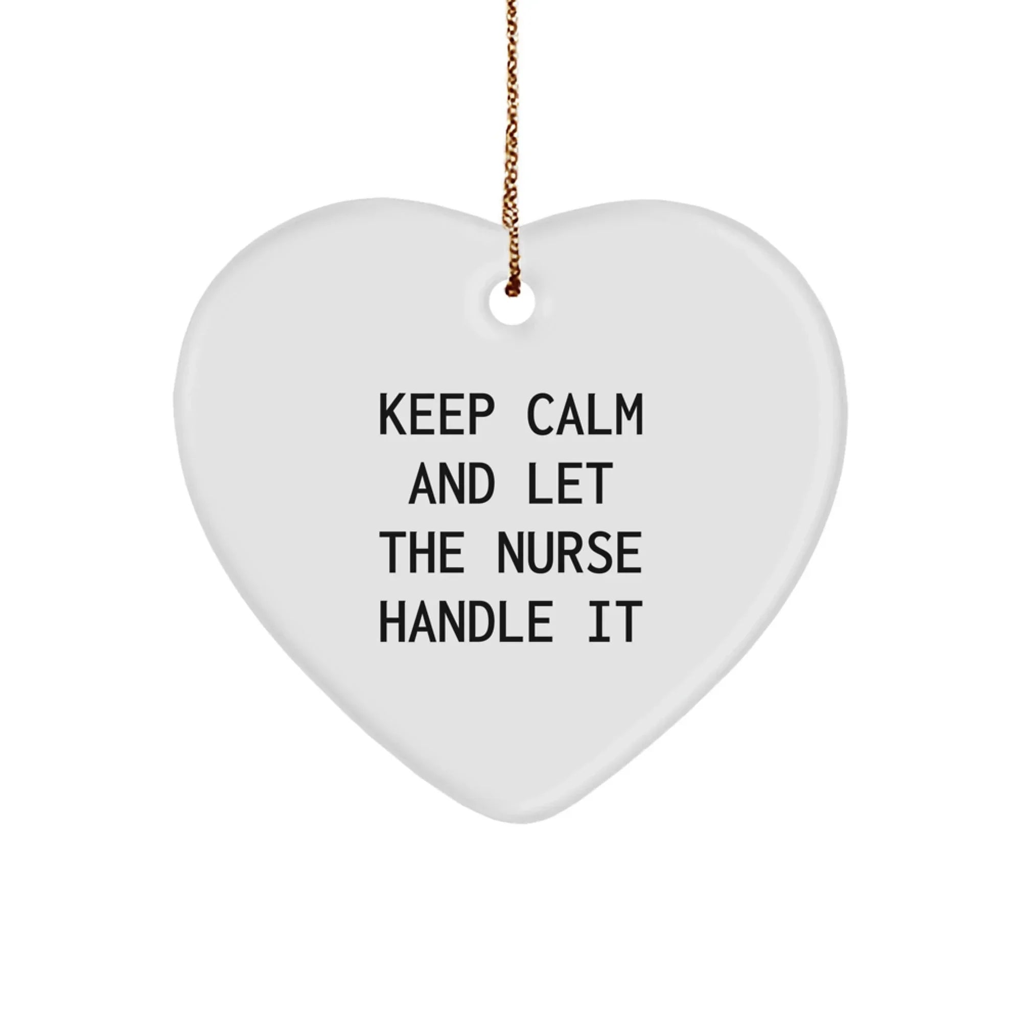 Funny Nurse Heart Ornament Gifts from Men to Nurse, Gifts for Nurse, Unique Christmas Unique Gifts for Nurse, Heart Shaped Gifts