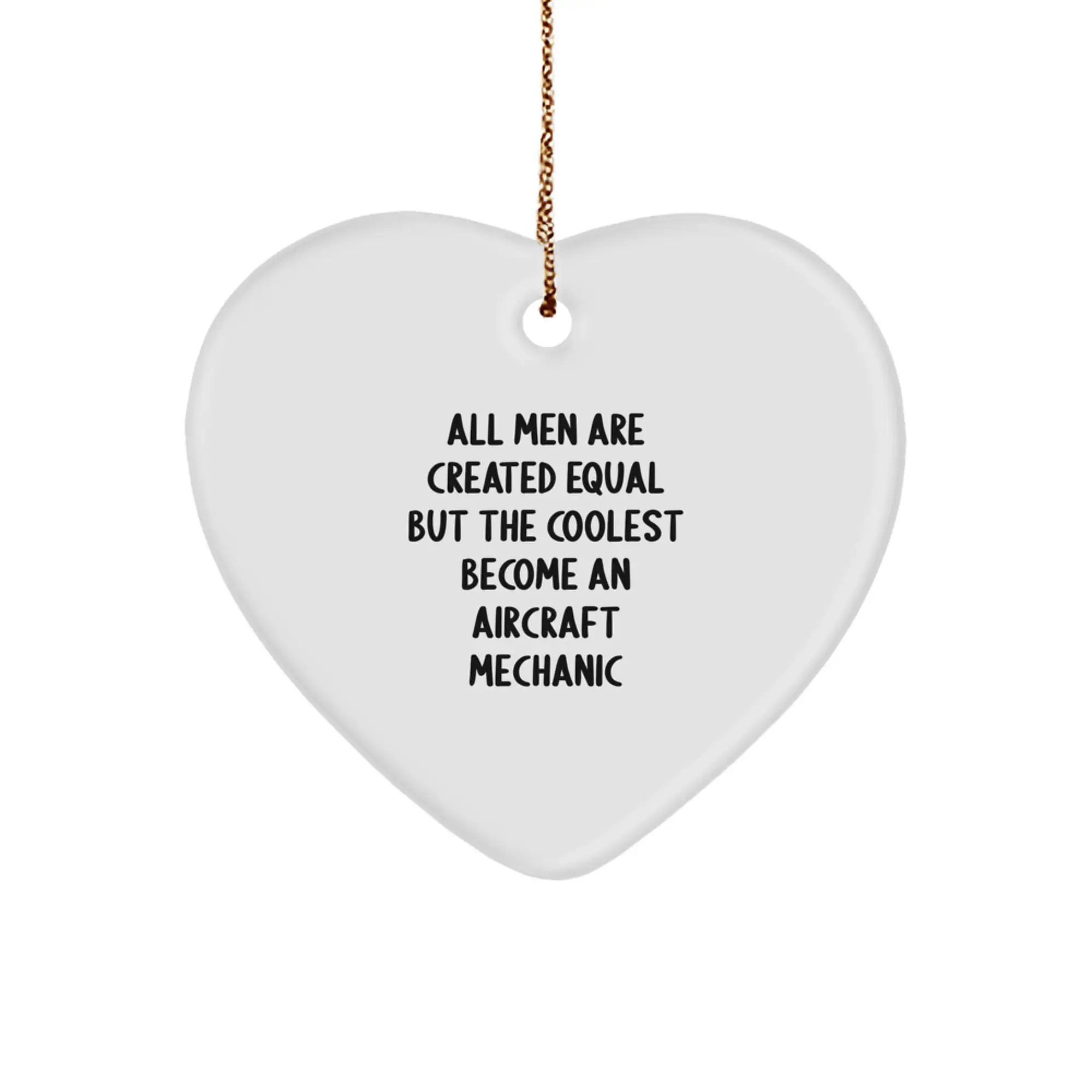 Christmas Gift for Her Aircraft Mechanic Ornament Present - Image 1