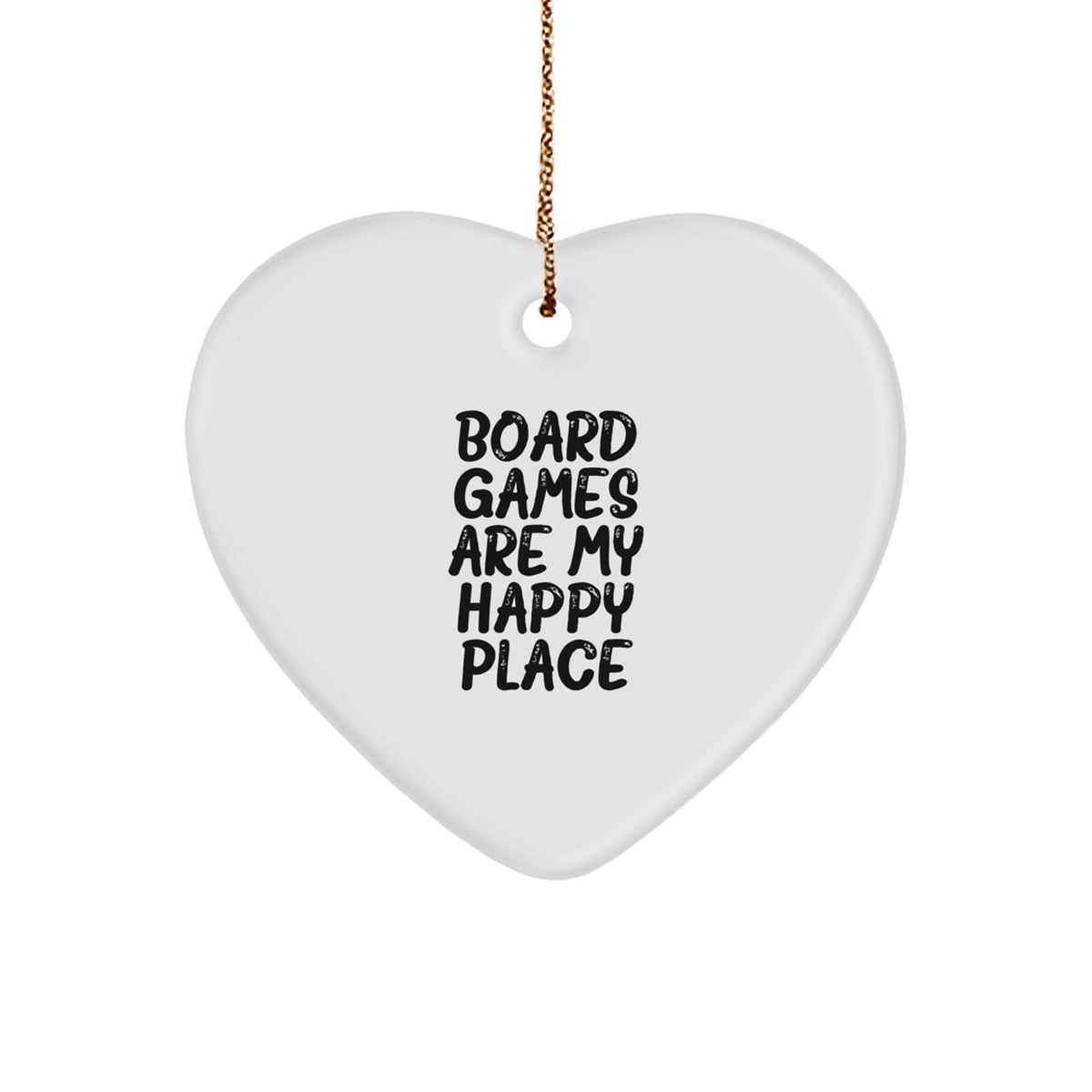 Funny Board Games Christmas Ornament Gift for Friends, My Happy Place - Image 1