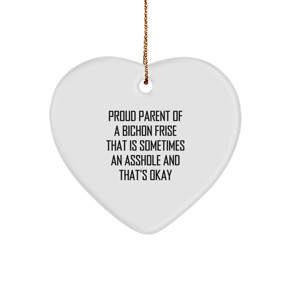 Bichon Frise Christmas Ornament Gift Favorite for Kids - Proud Parent's - Image 1