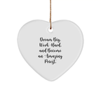 Funny Heart Ornament Priest Gifts from Men, Gifts for Priest, Unique Christmas Unique Gifts for Priest - Image 1