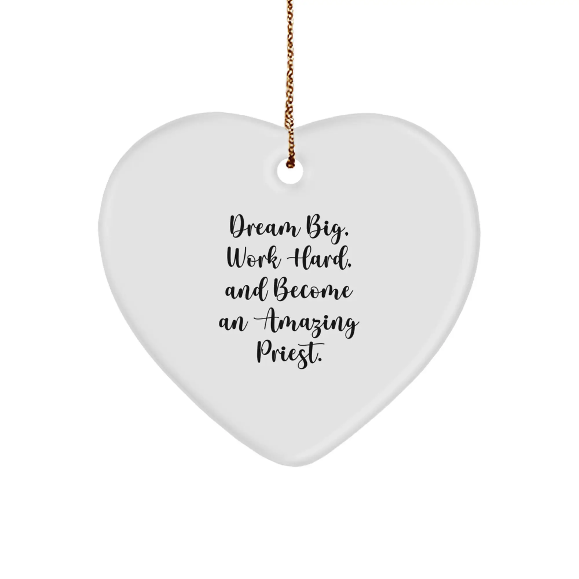 Funny Heart Ornament Priest Gifts from Men, Gifts for Priest, Unique Christmas Unique Gifts for Priest - Image 1