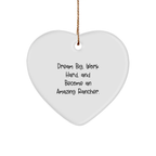 Rancher Inspirational Gifts for Men Funny Heart Ornament, Gifts from Family to Rancher Coworkers - Image 1