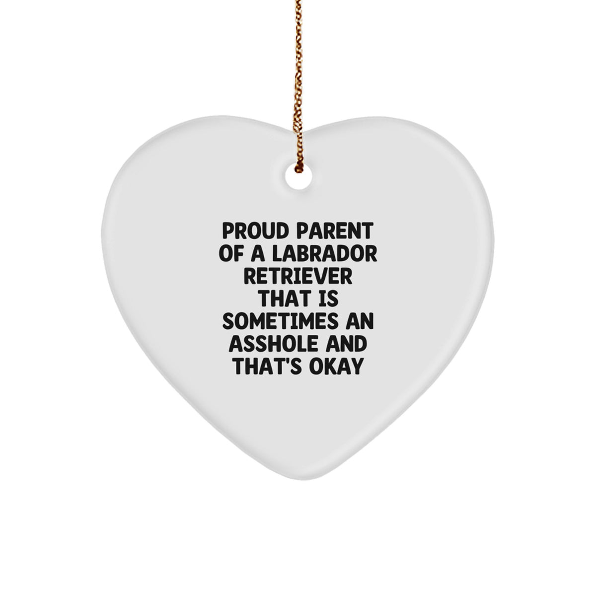 Witty Christmas Gift Novelty Labrador Retriever Ornament for Friends - Image 1