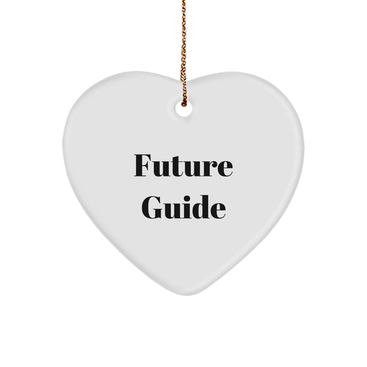 Funny Future Guide Heart Ornament Gifts for Guide Lovers from Friends and Family - Image 1