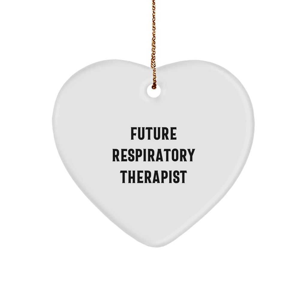 Funny Inspirational Gifts for Future Respiratory Therapist, 'You're a Heart Saver', Heart Ornament, Christmas Unique Gifts from Friends to Respiratory Therapist