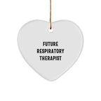 Funny Inspirational Gifts for Future Respiratory Therapist, 'You're a Heart Saver', Heart Ornament, Christmas Unique Gifts from Friends to Respiratory Therapist
