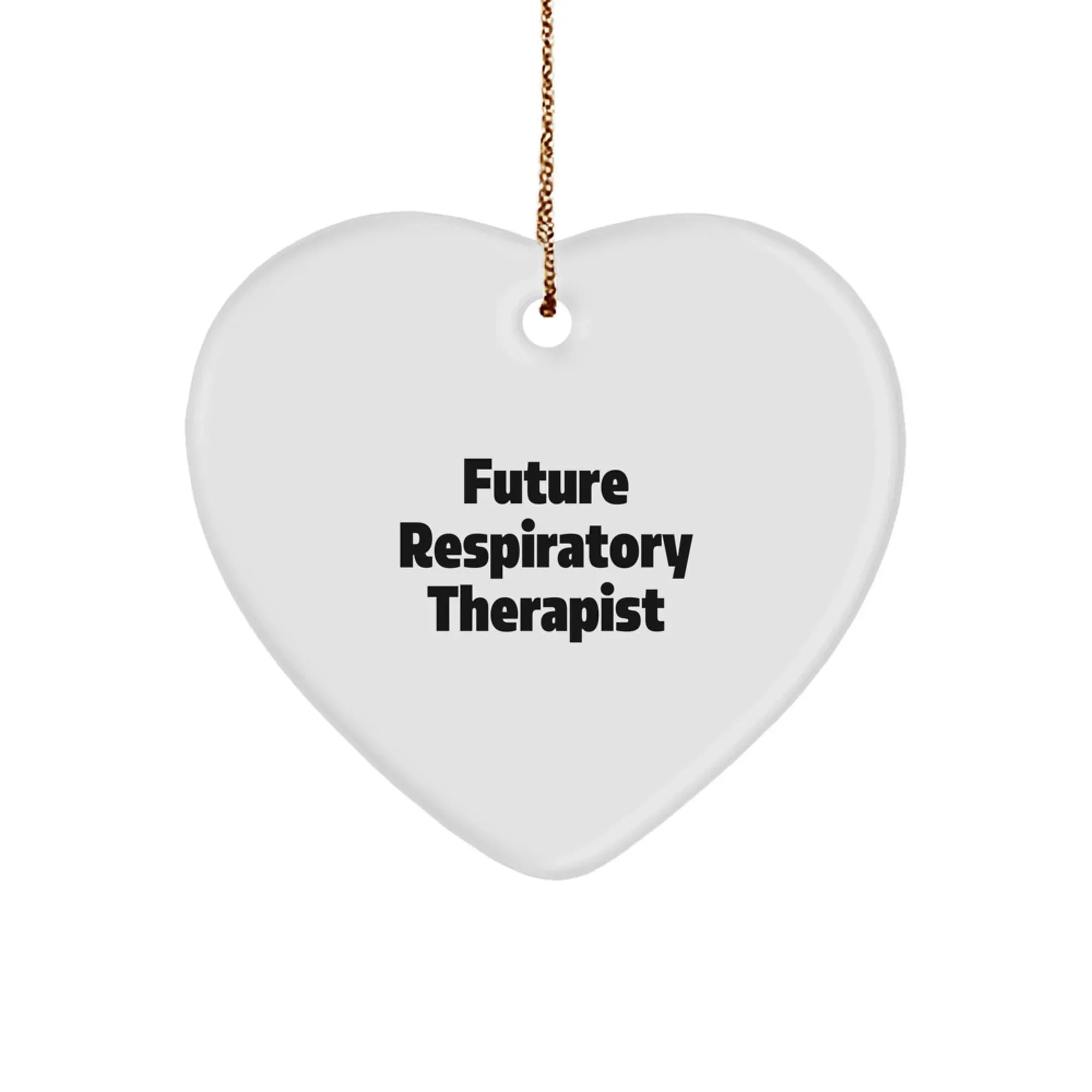 Funny Inspirational Heart Ornament Gifts from Friends and Family to Future Respiratory Therapist Christmas Unique Gifts
