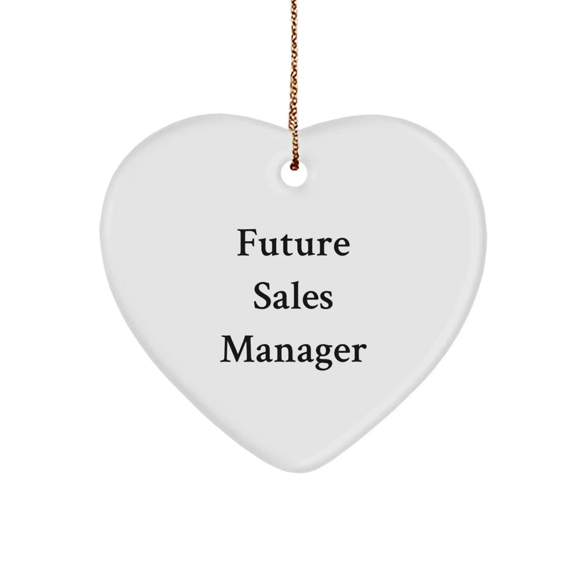 Funny Sales Manager Gifts from Friends, Heart Ornament for Future Sales Manager, Christmas Unique Gifts