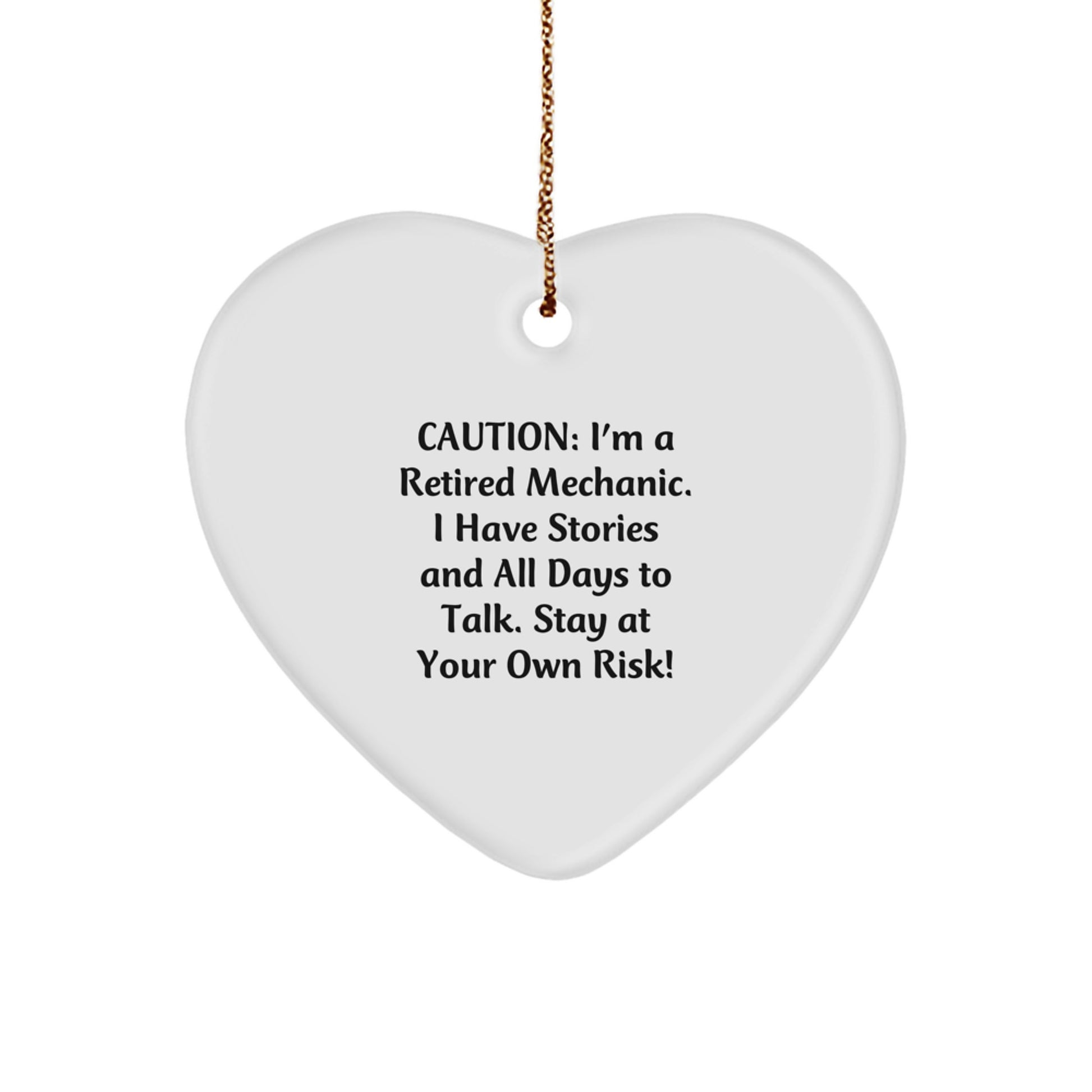 Mechanic's Heart: Retired Mechanic's Funny Gift for Friends Family or Coworkers, Christmas Unique Gifts from Men - Image 1