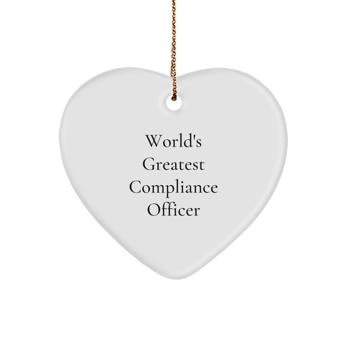 Christmas Ornament Gift for Family World's Greatest Compliance Officer - Image 1
