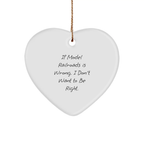 Heartfelt Christmas Unique Gifts for Model Railroads Enthusiasts Friends and Family, Funny Model Railroads Quotes, Heart Ornament, Gifts from Men, Women, Friends, Coworkers, Family - Image 1