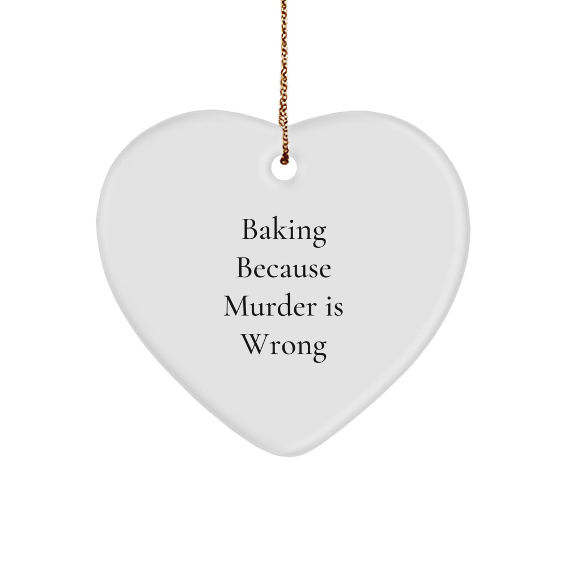 Baking Gifts for Friends Funny Christmas Heart Ornament Gifts from Men - Image 1