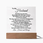 Heartfelt Gift for Husband - You are my Best Friend, My Soulmate, My Everything Anniversary Birthday Valentine Engraved Acrylic Plaque