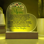 Heartfelt Gift for Mom - I Love You with All My Heart Personalized Acrylic Heart