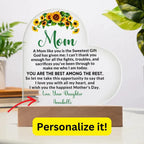 Heartfelt Gift for Mom - I Love You with All My Heart Personalized Acrylic Heart