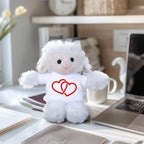 Two Hearts Beat as One - Plush Lamb, Panda, or Teddy Bear with Tee Shirt