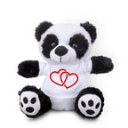Two Hearts Beat as One - Plush Lamb, Panda, or Teddy Bear with Tee Shirt