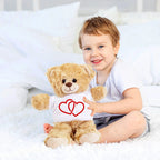 Two Hearts Beat as One - Plush Lamb, Panda, or Teddy Bear with Tee Shirt
