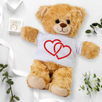 Two Hearts Beat as One - Plush Lamb, Panda, or Teddy Bear with Tee Shirt