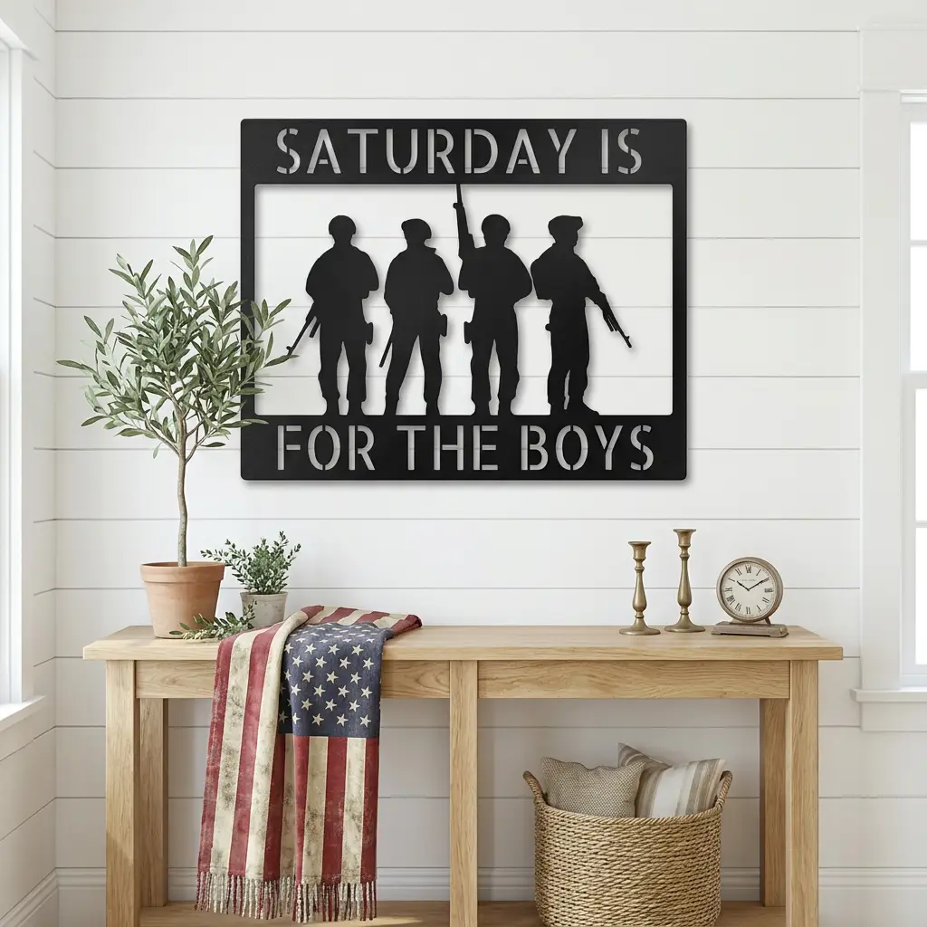 Soldier Custom Name Metal Sign Wall Art