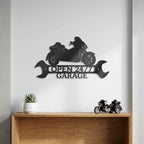 Personalized Trike Motorcycle Metal Wall Art Sign – Custom 2 Line Biker Garage Sign – Trike Rider Gift – Man Cave Decor – Steel Wall Art