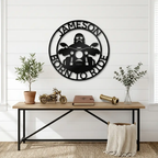 Motorcycle Rider Personalized Metal Wall Art, Custom Name Biker Sign, Born to Ride Motorcycle Decor, Garage Man Cave Wall Sign, Motorcycle Gift for Men, Dad, Husband or Rider