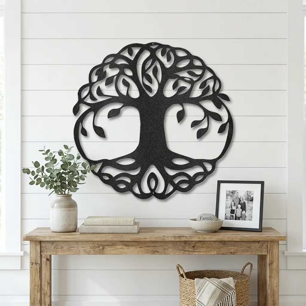 Tree of Life Metal Wall Art | Family Tree Wall Decor | Nature Inspired Home Sign | Housewarming & Family Gift | Made in USA
