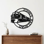 Railroad Train Metal Wall Art – Locomotive Wall Decor – Railroad Enthusiast Gift – Train Lover Wall Sign