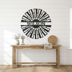 Windmill Custom Name Steel Wall Sign Metal Art