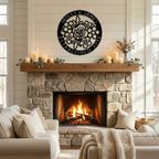Personalized Floral Family Name Metal Sign | Custom Established Date Wall Art | Round Flower Monogram Steel Decor | Wedding, Anniversary & Housewarming Gift