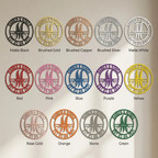 Personalized Split Letter Monogram Metal Wall Art – Custom Family Name Sign – Wedding Gift – Housewarming Decor – Last Name Steel Sign