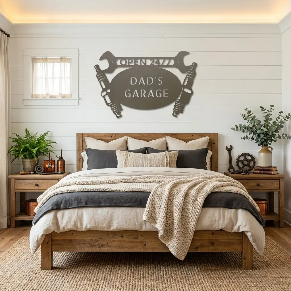 Garage Auto Mechanic Personalized Metal Art Wall Sign