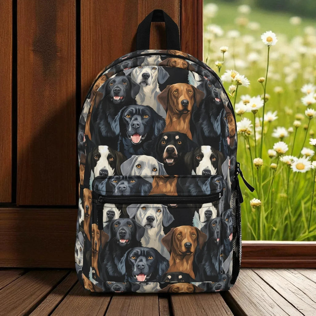 Dog Lovers Backpack - Cute Canine Design, Pet Gifts, School Supplies, Fun Accessories, Animal-Themed Bags