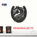 Horse Owner Monogram Personalized Indoor Outdoor Steel Sign