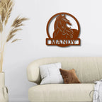 Horse Personalized Metal Wall Art Sign