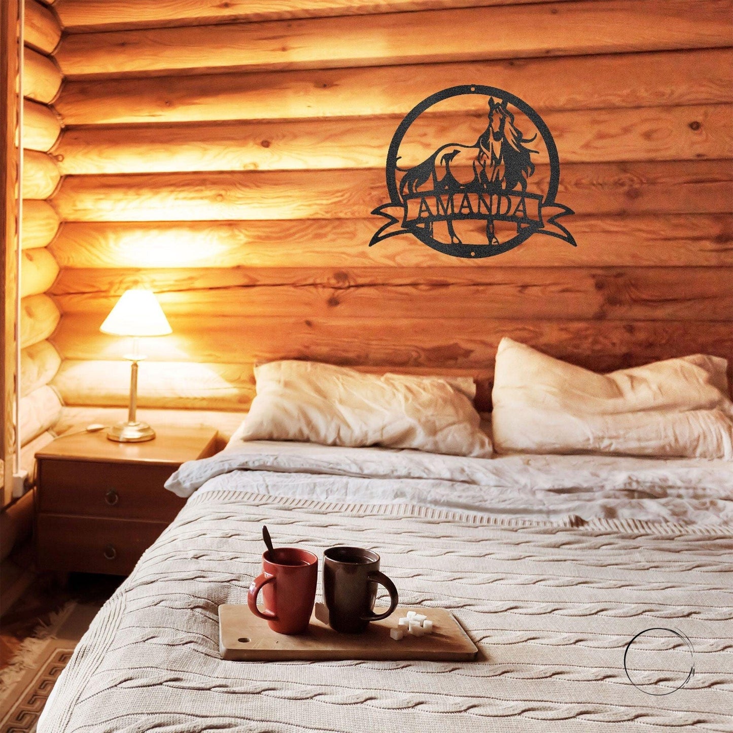 Horse Personalized Name Metal Art Wall Sign - Mallard Moon Gift Shop