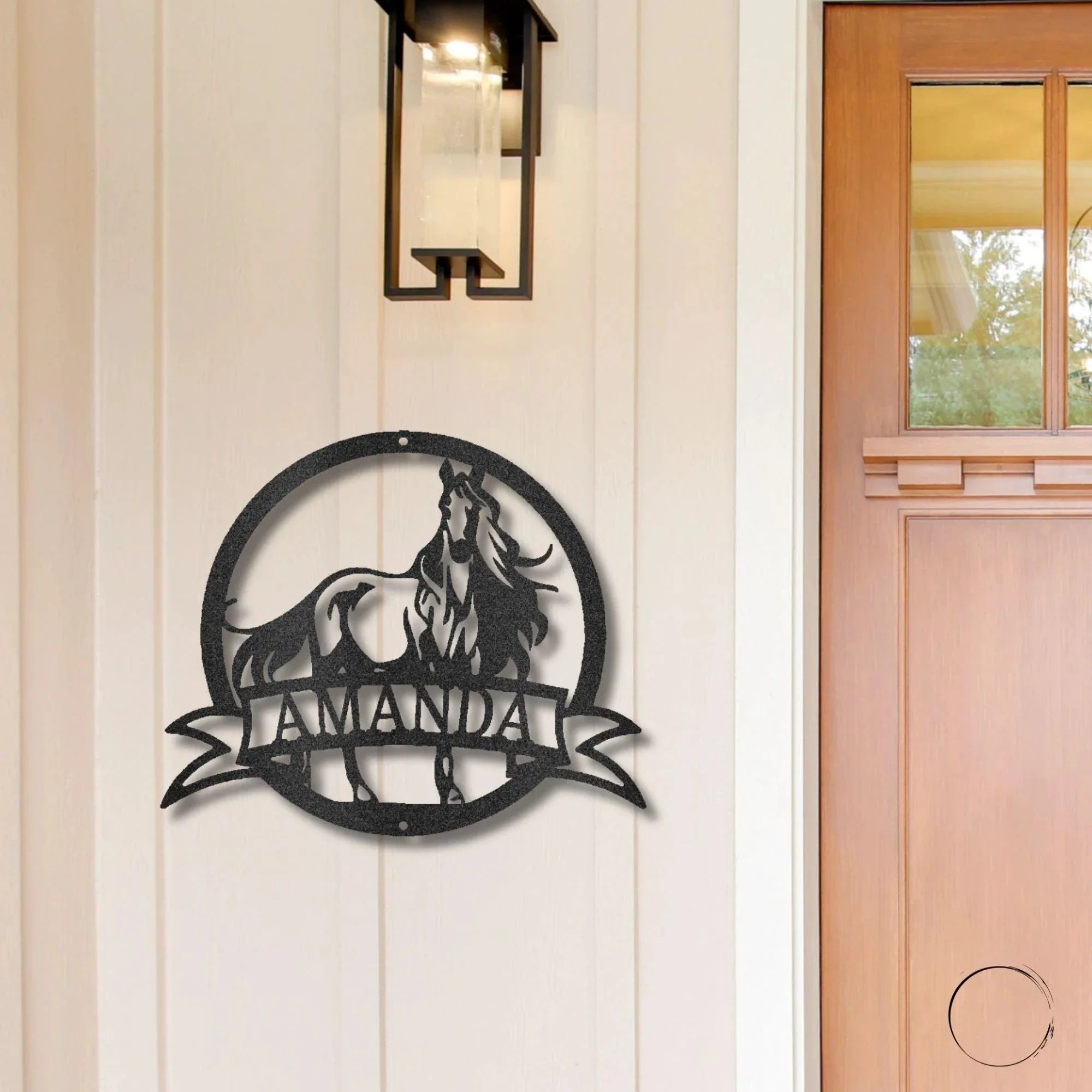 Horse Personalized Name Metal Art Wall Sign