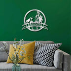 Horse Personalized Name Metal Art Wall Sign