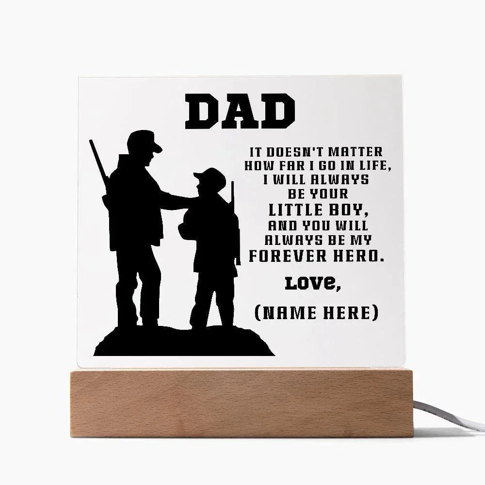 Hunter Father and Son Personalized Acrylic Plaque