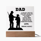 Hunter Father and Son Personalized Acrylic Plaque