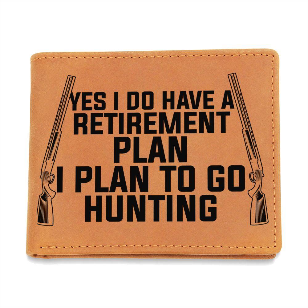 Hunter Retirement Plan Leather Wallet - Mallard Moon Gift Shop