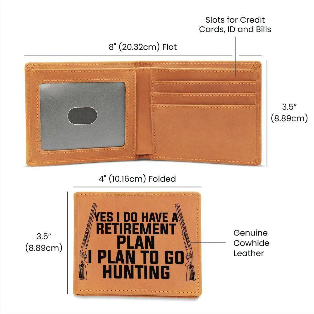 Hunter Retirement Plan Leather Wallet