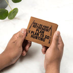 Hunter Retirement Plan Leather Wallet